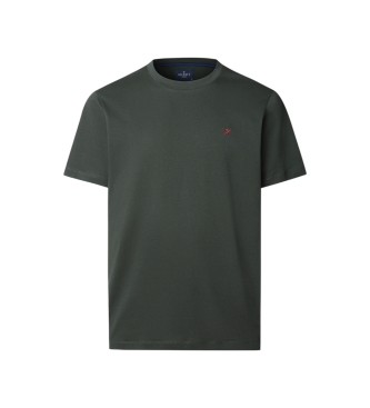 Hackett Londonvoor mannen. HM5000039 T-shirt Ss Logo groen (M), Casual, Katoen, Korte mouwen