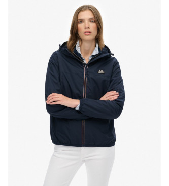 Superdryvoor vrouwen. W5011986A Essential windjack Tri marine (M), Casual, Polyester, Marineblauw