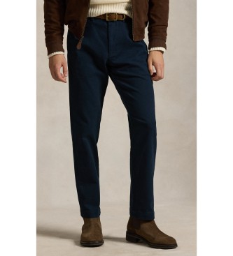 Polo Ralph Lauren para hombre. 710P03754001 Pantalón chino Manhasset elástico marino (34/34), Casual, Algodón, Clásico