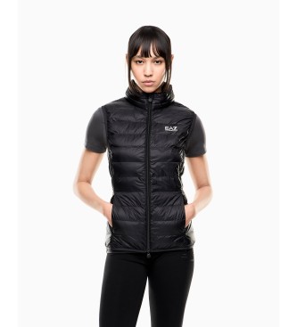 EA7 för kvinnor. 7W000472_AF12477 Core Lady väst svart (3XL), Polyuretan, Utomhus, Ärmlös / Hängselbyxor
