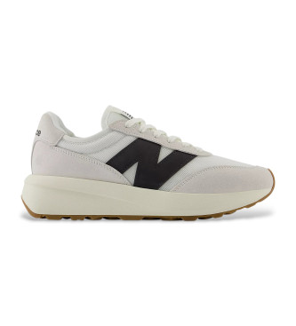 New Balanceunisex. U370V1 Leren sneakers 370 wit (43), Leer, 1 tot 3 cm, Veters, Casual