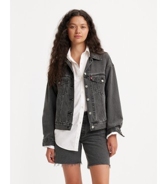 Levi'svoor vrouwen. A1743-0000 90's Truckerjas zwart (L), Casual, Katoen, Denim