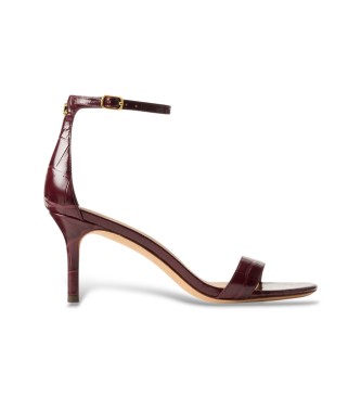 Para mujer. 802P04399001 Sandalias Allie con repujado de cocodrilo (39), Piel, 5 a 8cm, Hebilla, Casual, Fiesta