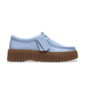 Clarks för kvinnor. 26186669 Torhill Bee läderskor blå (38), Hud, Karta, Nyckelband, Casual