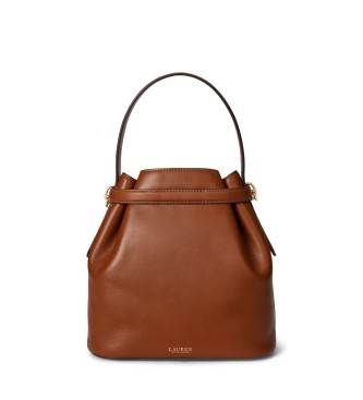 Lauren Ralph Laurenvoor vrouwen. 431982787002 Blaike middelgrote tas van bruin leer (OSFA), Casual