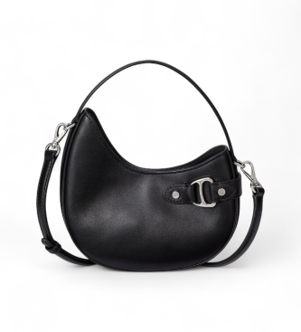 Lauren Ralph Laurenvoor vrouwen. 431980159002 Tasha kleine leren crossbody tas zwart (OSFA), Casual, Leer