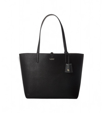 Lauren Ralph Laurenvoor vrouwen. 431795329001 Reversible Tote Medium omkeerbare tas zwart (OSFA), Casual, Polyurethaan