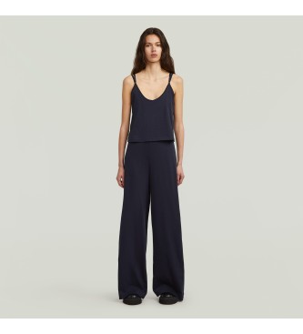 G-Star para mujer. D27874-D609-3873 Mono Spaghetti Strap Loose negro (S), Casual, Sin mangas / Tirantes, Algodón Orgánico, Sostenible