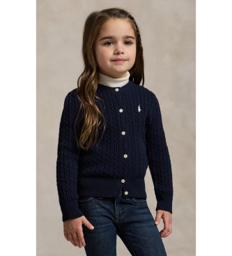Polo Ralph Lauren Cárdigan de algodón en punto de ochos marino (5años= 109/116cm)
