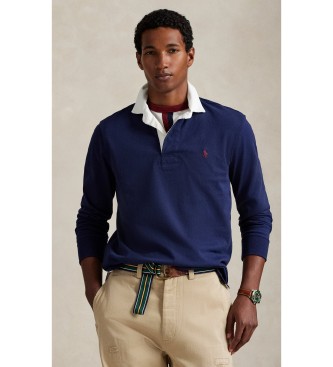 Polo Ralph Lauren para hombre. 710717115025 Polo de rugby icónica marino (L), Casual, Algodón, Manga larga
