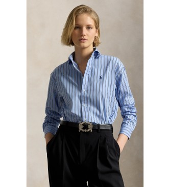 Polo Ralph Lauren Camisa de algodón con rayas Relaxed Fit azul