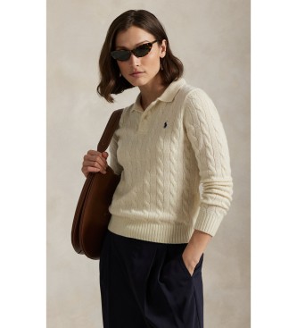 Polo Ralph Lauren Jersey Polo de lana y cachemira beige