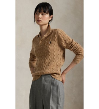 Polo Ralph Lauren Jersey Polo de lana y cachemira marrón