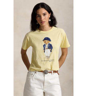 Para mujer. 211B17792001 Camiseta de punto jersey con Polo Bear (S), Casual, Algodón, Manga corta