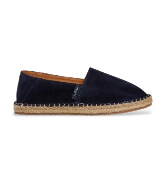 Hackett London för män. HMS200102 Baywatch marinblå espadrillos i mocka (44), Karta, Före, Ingen, Casual, Marino