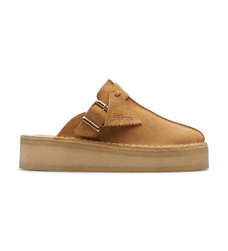Para mujer. 26175870 Zuecos de Piel TrekWedge (37), 3 a 5cm, Ante, Ninguno, Casual