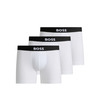 BOSSvoor mannen. 50544272 Set 3 Boxers One wit (S), Homewear, Katoen