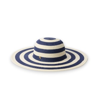 Para mujer. 454P09706001 Sombrero de paja con rayas (OSFA), Casual