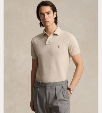 Polo Ralph Lauren Polo de malla beige
