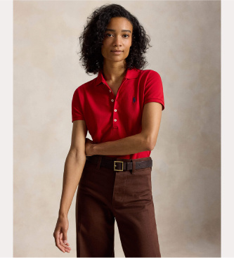Polo Ralph Lauren Polo elástico Slim Fit rojo