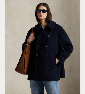 Polo Ralph Lauren Gabán de melton de lana marino