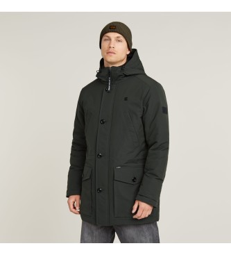 G-Star para hombre. D26402-D908-995 Parka Vodan Forrada gris oscuro (S), Casual, Poliéster Reciclado, Sostenible