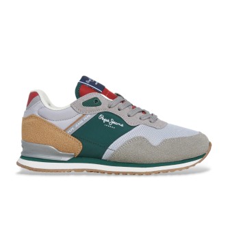 Pepe Jeansvoor jongens. PBS400004 Londen City veelkleurige sportschoenen (38), Leer, Plat, Veters, Casual, kinderkleding