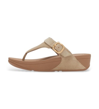 Fitflop Sandalias de Piel Lulu Buckle marrón