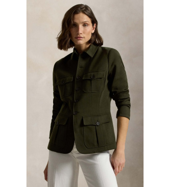 Polo Ralph Lauren Chaqueta funcional de ponte de punto verde (UNICA)