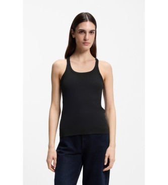 BOSS Camiseta sin mangas espalda nadadora negro