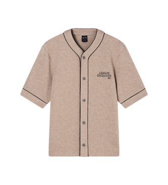 A|X Armani Exchange Camiseta baseball driftwood