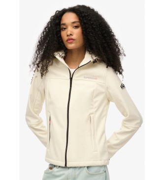 Superdry For Woman. W5011903A Classic Trekker White Hooded Jacket (Xl), Casual, Recycled Polister, Sustainable