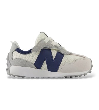 New Balance unisex Zapatillas de piel 327 New-B Hook & Loop gris (65USA=23)