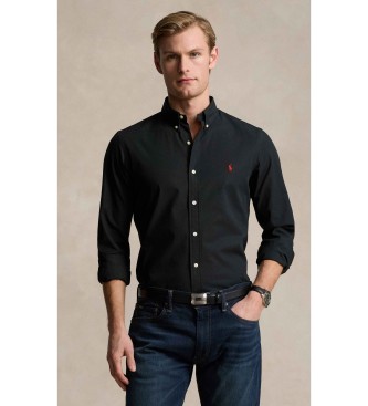 Polo Ralph Lauren Camisa elástica de popelina Slim Fit negro