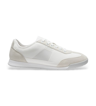 BOSS Zapatillas con suela estriada blanco