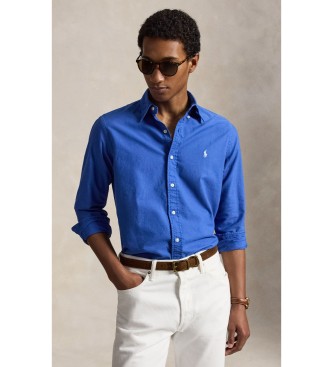 Polo Ralph Lauren Camisa oxford teñida Custom Fit azul