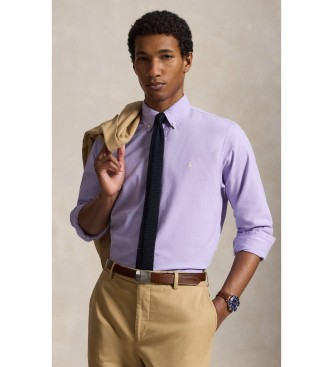 Polo Ralph Lauren Camisa oxford teñida Custom Fit lila