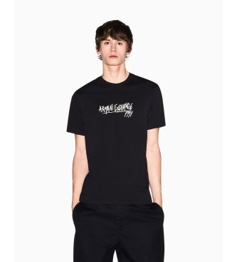 A|X Armani Exchange Camiseta Ajustada negro