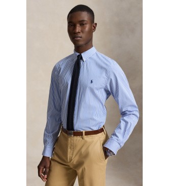 Polo Ralph Lauren Camisa Slim Fit de popelina elástica azul