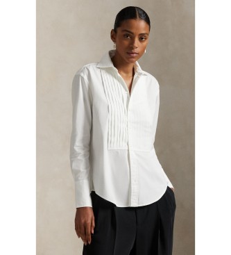 Polo Ralph Lauren Camisa de esmoquin de algodón blanco