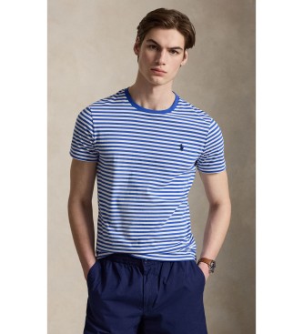Polo Ralph Lauren para hombre. 710956828505 Camiseta de punto Custom Slim Fit azul (M), Casual, Algodón, Manga corta