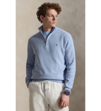 Polo Ralph Lauren para hombre. 710B18060005 Jersey de punto de piqué y algodón azul (M), Casual