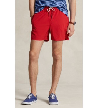 Polo Ralph Lauren para hombre. 710907255005 Bañador bermuda Traveler rojo (XL), Beachwear, Poliéster Reciclado