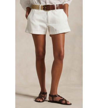 Polo Ralph Lauren para mujer. 211963798002 Pantalón corto de chino de algodón blanco (38), Casual