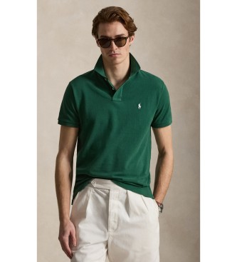 Polo Ralph Lauren para hombre. 710680784526 El icónico polo de piqué verde oscuro (M), Casual, Algodón, Manga corta