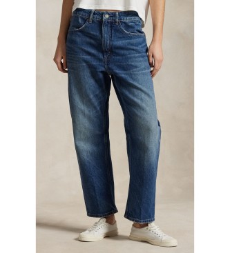 Polo Ralph Lauren para mujer. 211970179001 Jeans Relaxed Tapered Fit azul (28/32), Casual, Algodón, Denim
