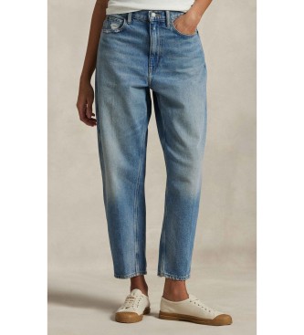 Polo Ralph Lauren para mujer. 211969409001 Jeans Curved Tapered azul (28/32), Casual, Algodón, Denim