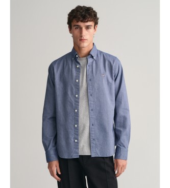 Gant para hombre. 3000202 Camisa Oxford Slim Fit azul (M), Casual, Algodón, Clásico, Manga larga