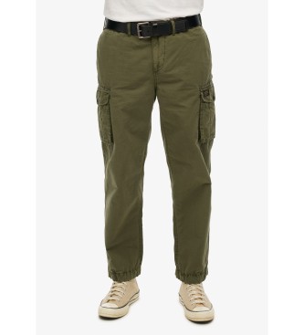 Superdryvoor Mannen. M7011389A Lichte Cargobroek Parachute Groen (31/32), Casual, Katoen