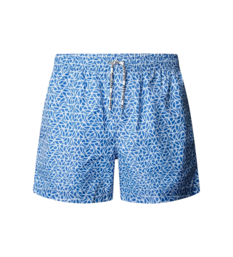 Pepe Jeans para hombre. PMB100011 Bañador Print azul (M), Beachwear, Poliéster